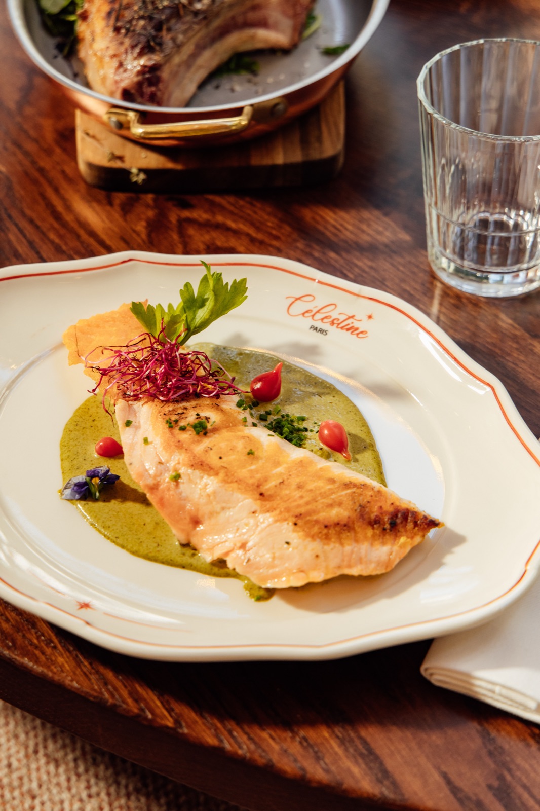 Escalope de saumon à l'oseille